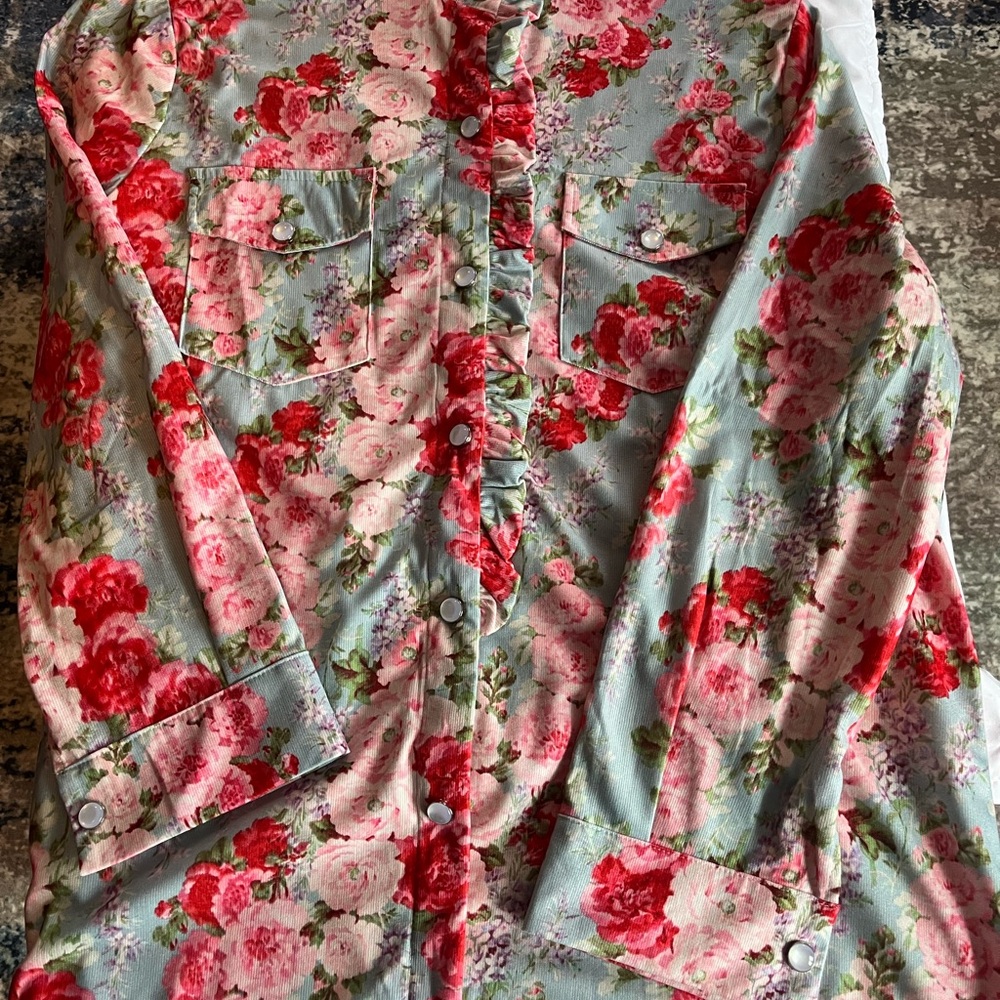 Multicolor Floral Button-Up Shirt